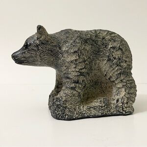 Edmund Wolf Sculpture Bear Stone Figure 4.5” Tall